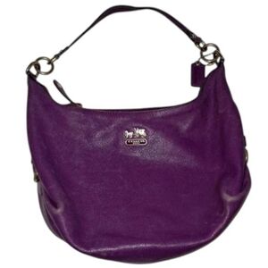 Coach Purple Leather Women's Bag